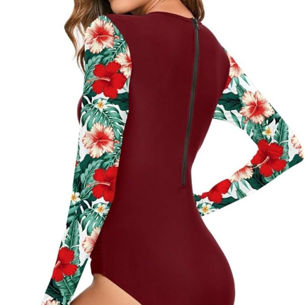 One Piece Bathing Suit UV Protection Surfing - Picture 5 of 6
